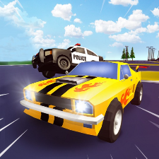 Escape quest police car chase game logo